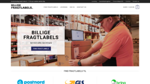 Billige Fragtlabels forside