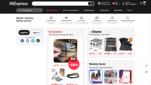 AliExpress forside