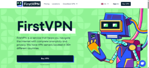FirstVPN forside