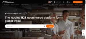Alibaba forside