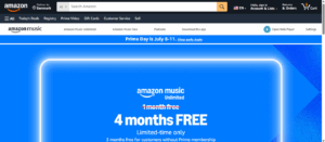 Amazon Music forside