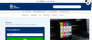 DinPrinter.dk forside
