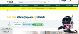 Billig-støvsugerposer.dk forside
